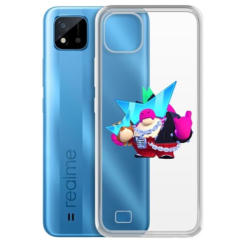 Чехол-накладка Clear Case Brawl Stars-Плохиш Базз для Realme C20 чехол накладка krutoff clear case brawl stars плохиш базз для iphone 13 pro