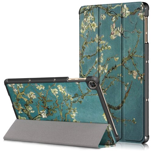 фото Чехол-обложка футляр mypads для huawei matepad t 10s lte / wifi (2020) / huawei matepad t 10 lte /wifi (2020) тонкий с магнитной застежкой необычный с красивым рисунком тематика сакура