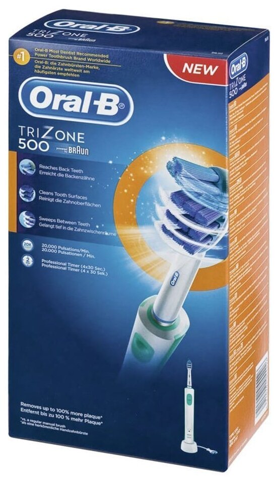 Электрическая зубная щетка Oral-B Trizone, 500, D16, тип 3757 - фотография № 4