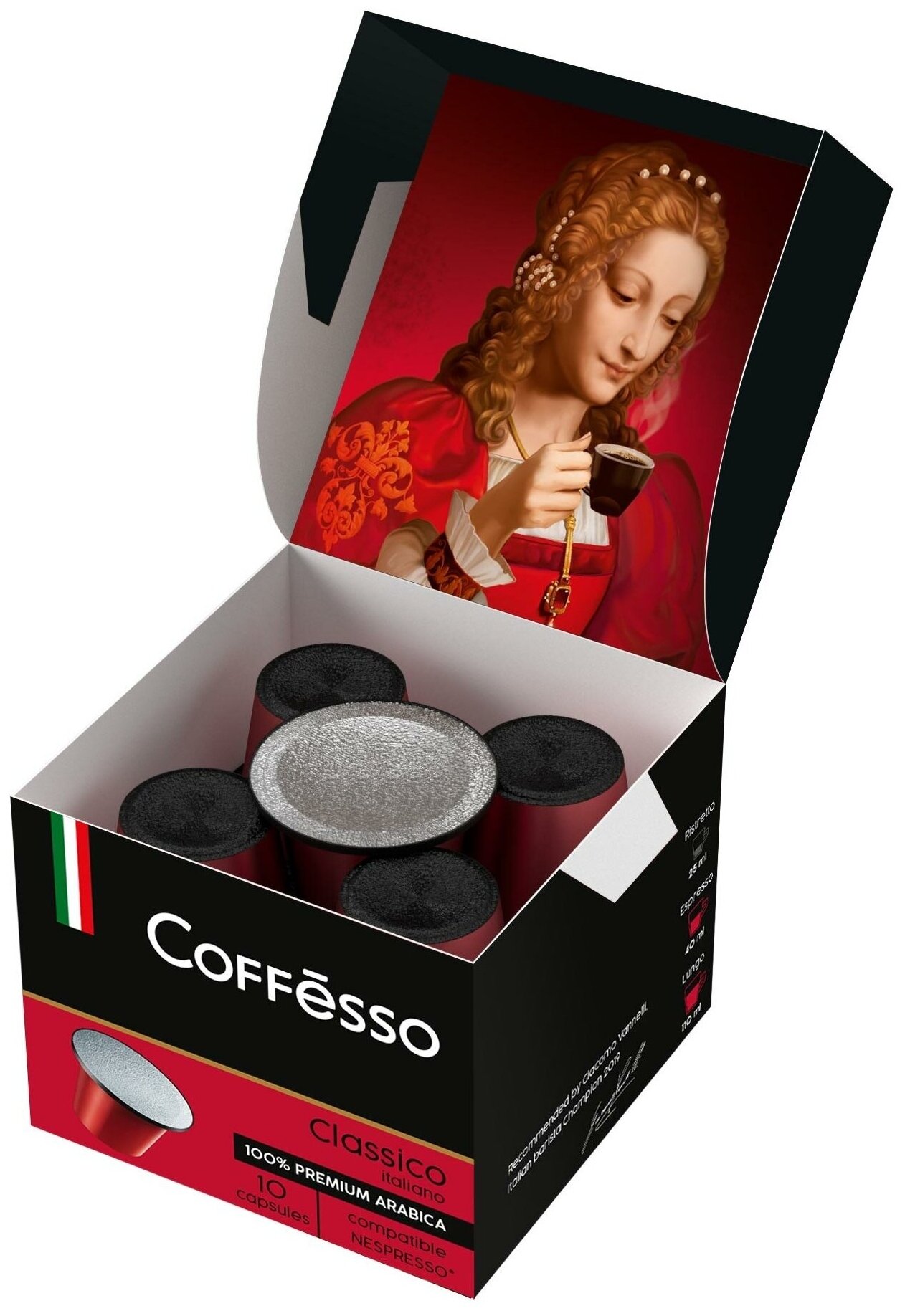Кофе Coffesso "Classico Italiano" в капсулах для кофемашины Nespresso, 10 капсул - фотография № 3