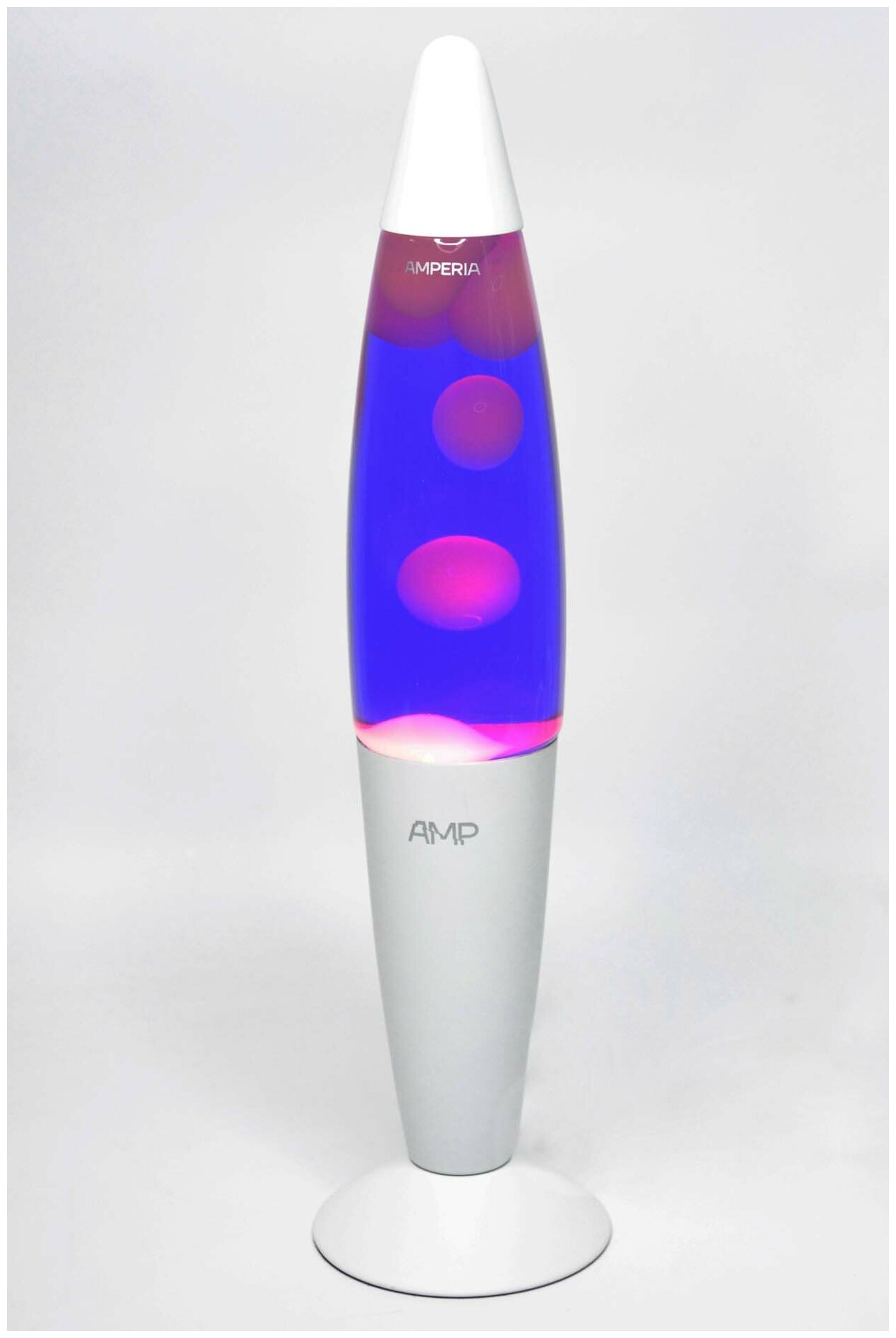 Лава лампа Amperia Rocket Белая/Фиолетовая (35 см) - фотография № 2
