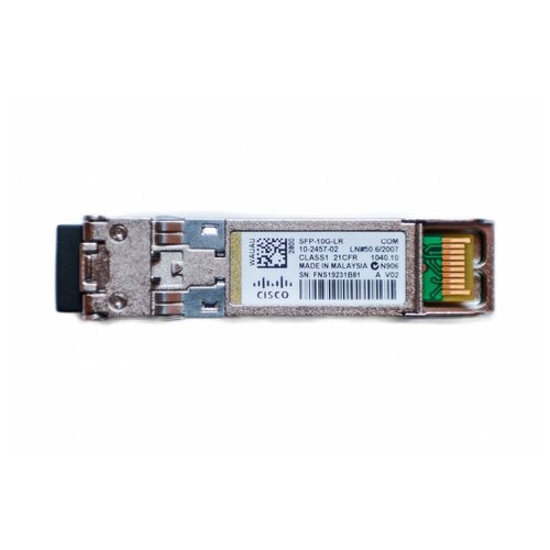 SFP-10G-LR 10GBASE-LR SFP Module (Трансивер Cisco SFP 10GBASE-LR) модуль sfp оптический дальность до 20км 11db 1310нм snr sfp lr 20