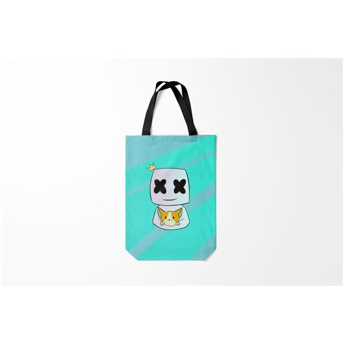 фото Сумка-шоппер / 31х42 см / разная музыка / marshmello киса burnettie