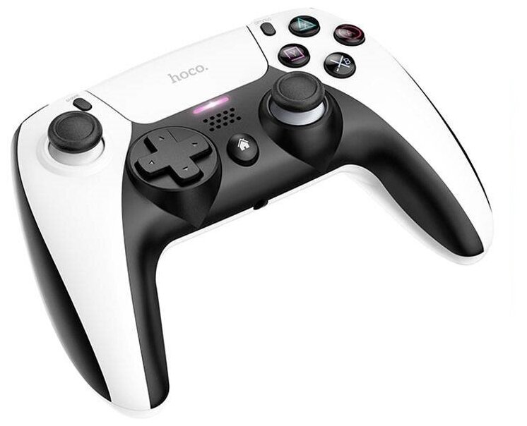 Геймпад HOCO GM9 multi-function gamepad, беспроводной, черно-белый совместим с PS4