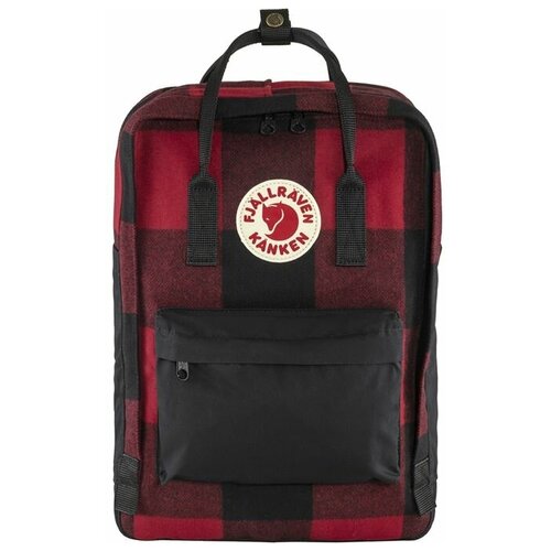 фото Рюкзак fjallraven kanken re-wool laptop 15" red black