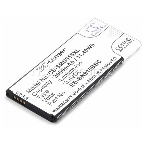 Аккумулятор CameronSino CS-SMN914XL для Samsung Galaxy Note Edge SM-N915F (EB-BN915BBK) 3000mAh original phone battery eb bn920abe for samsung galaxy note 5 n9200 n920t n920c note5 sm n9208 replacement batteries 3000mah