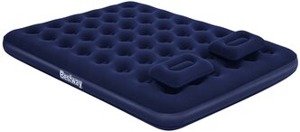 Матрас надувной Bestway Flocked Air Bed 67374 203х152х22 см, с ручным насосом