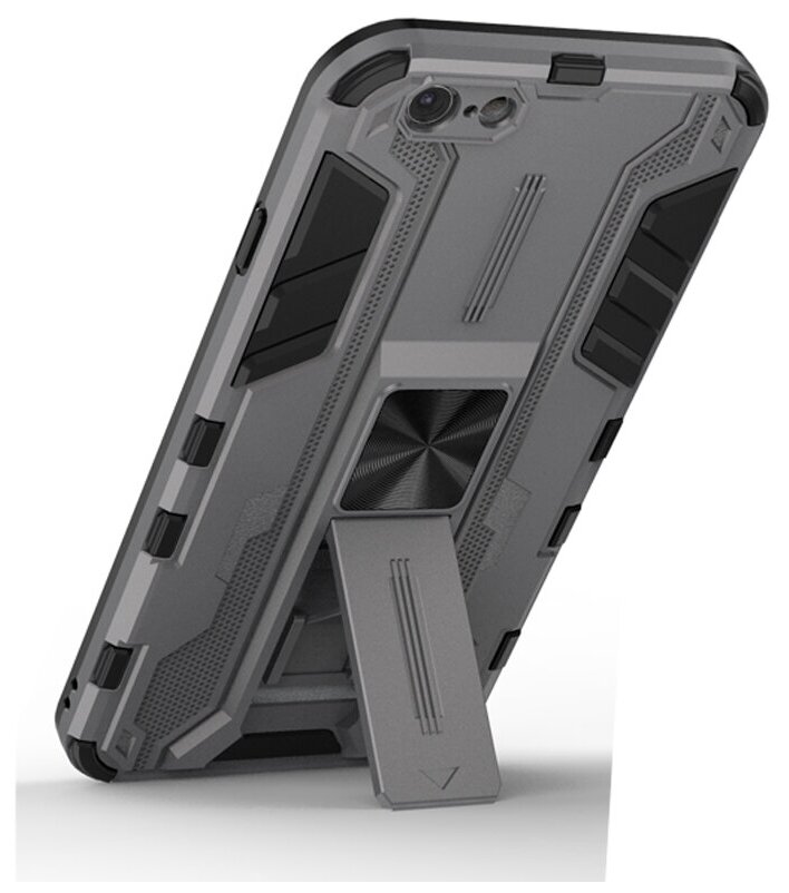 Противоударный чехол с подставкой Transformer для iPhone 6 / 6S серый