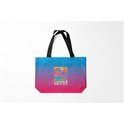 фото Сумка-шоппер / 46х35 см / звери / динозавры t rex dino 72 burnettie