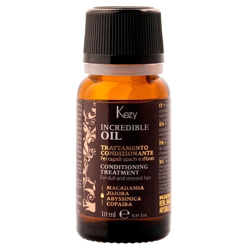 KEZY Incredible Oil Масло для волос и кожи головы, 10 мл, бутылка масло для волос kezy kezy incredible oil масло для волос 10 мл