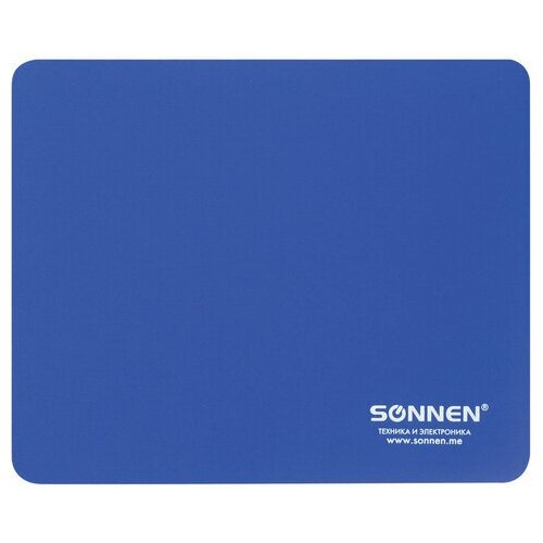 фото Коврик для мыши sonnen blue, резина+ткань, 220х180х3мм, 5шт. (513308)