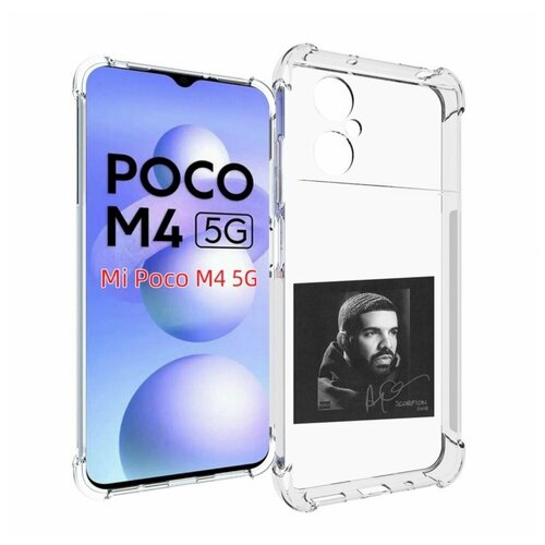 Чехол MyPads Drake - Scorpion для Xiaomi Poco M4 5G задняя-панель-накладка-бампер