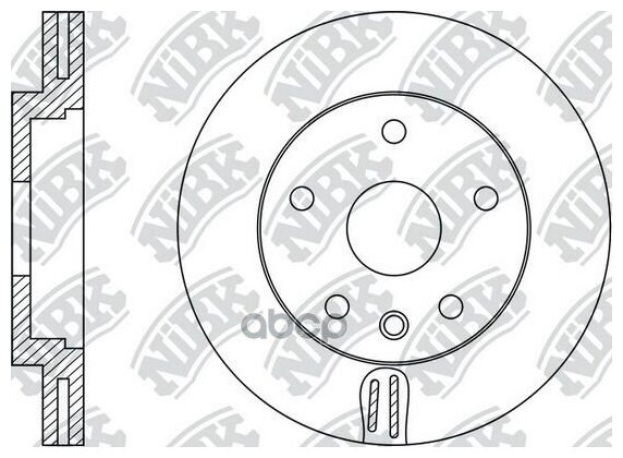 Тормозной диск передний NIBK RN34001 для Opel Astra Chevrolet Cruze Opel Astra J Chevrolet Aveo