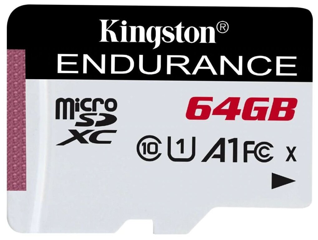 Карта памяти microSDXC 64ГБ Class10 Kingston High Endurance UHS-I U1 (sdce/64gb)