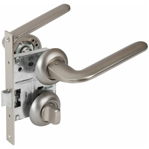 Комплект дверных ручек 24L 170 BK GF, с запиранием, цвет графит