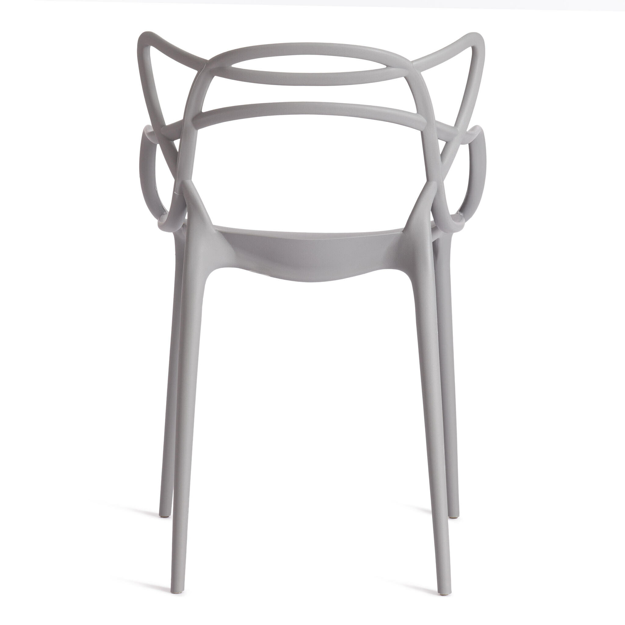 Стул для кухни со спинкой Tetchair Cat Chair (mod. 028), пластик, белый Hoff - фото №4