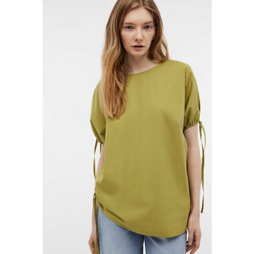Блуза Baon, B1924024, размер 46, зеленый блуза baon размер 46 оранжевый зеленый
