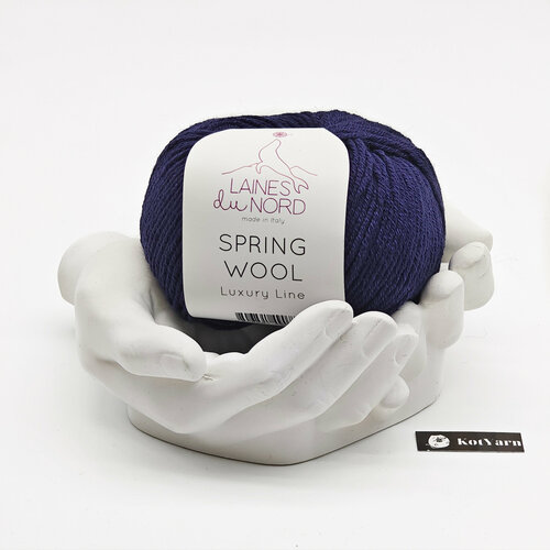 Пряжа Laines du Nord Spring Wool / Цвет 12 / 50% хлопок 50% меринос