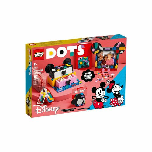 Конструктор LEGO DOTs Коробка Снова в школу с Микки и Минни Маусами