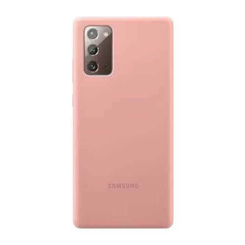 Клип-кейс Samsung Silicone Cover Note 20 Copper Brown