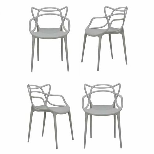 Комплект из 4-х стульев BRADEX HOME Masters 7293720466307 серый