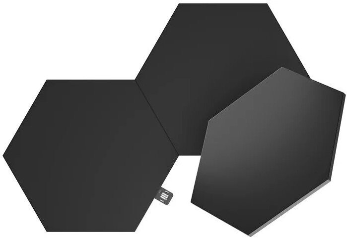 Светодиодная панель Nanoleaf Shapes Hexagons Ultra Black Expansion Pack (3 панели) NL42-0101HX-3PK