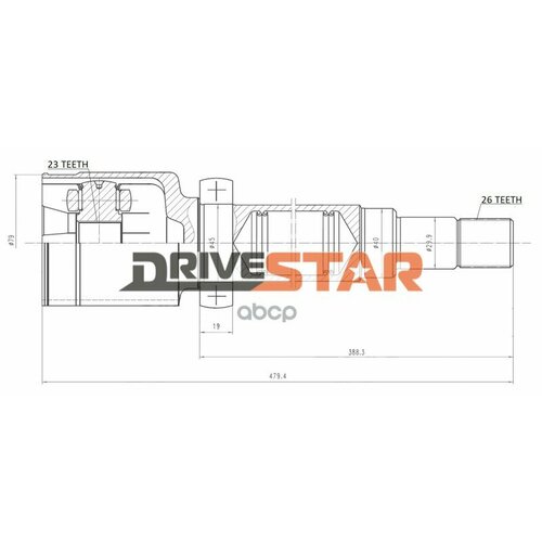DRIVESTAR ICEFD3001FR ШРУС внутренний правый 23x40x26*