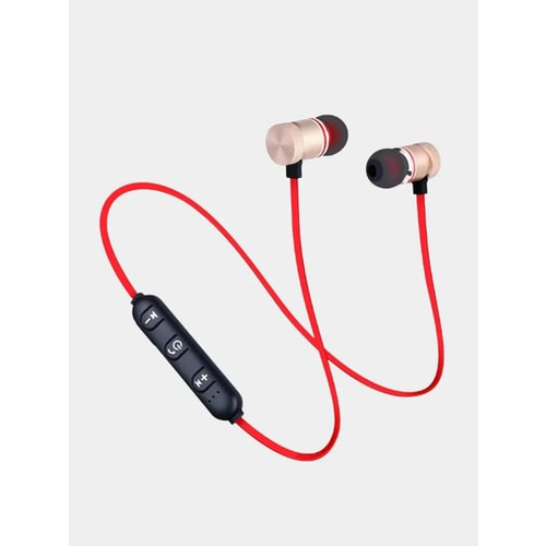 Беспроводные наушники Sports Sound Stereo, Bluetooth, красные