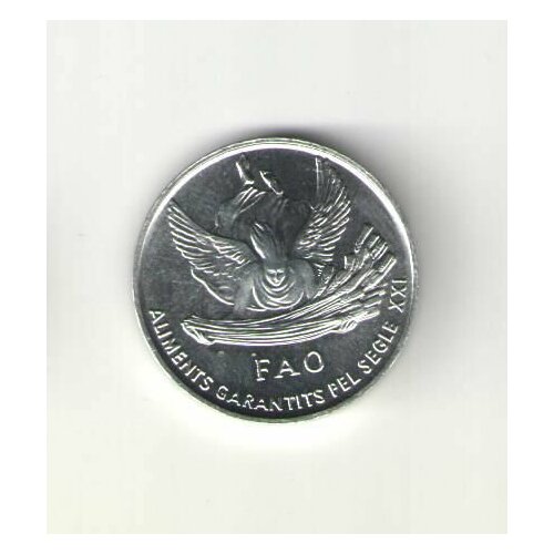 Монета Андорра 1 сентим 1999 клуб нумизмат монета 40 сентим испании 1866 года серебро изабелла ii