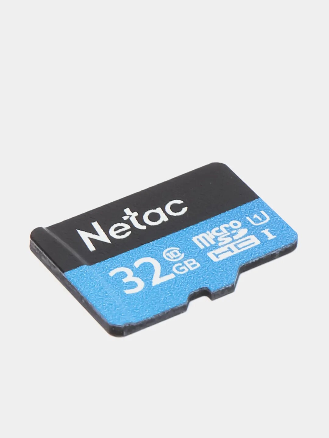 Карта памяти Netac microSD 32 ГБ Class 10, UHS Class 1, R/W 80/20 МБ/с, 1 шт, черный/синий