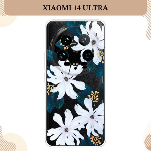 Силиконовый чехол Delilah Flower на Xiaomi 14 Ultra / Сяоми 14 Ультра, прозрачный силиконовый чехол на xiaomi 14 ultra сяоми 14 ультра королевская кровь прозрачный