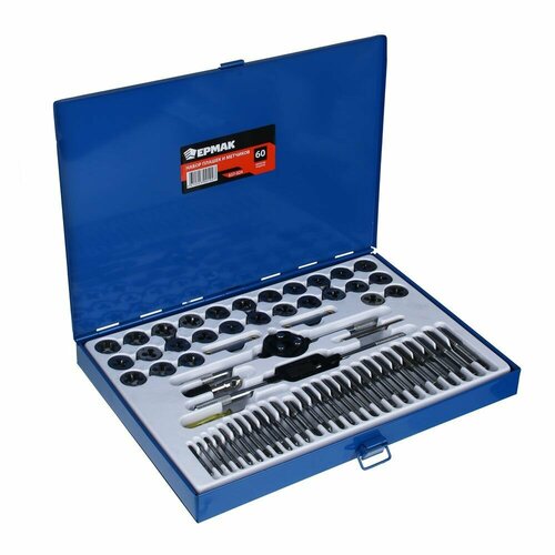 Набор плашек и метчиков 60шт 7437₽