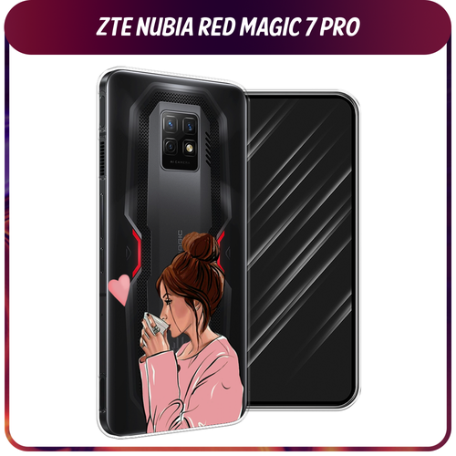 Силиконовый чехол на ZTE Nubia Red Magic 7 Pro / ЗТЕ Нубиа Ред Меджик 7 Про Приготовлено с любовью, прозрачный гидрогелевая противоударная защитная пленка для zte nubia red magic 7 зте нубиа ред меджик 7