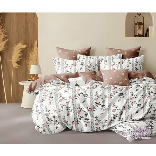 Постельное белье Поплин артикул 1075 рисунок y5d2347 размер Евро
