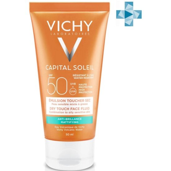 Солнцезащитная матирующая эмульсия Vichy Capital Soleil SPF 50, для жирной кожи, 50 мл