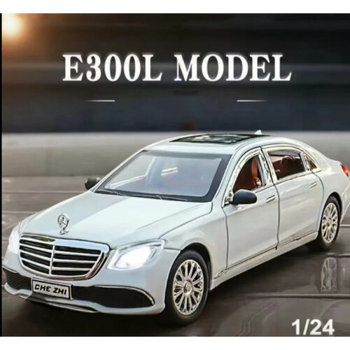 Коллекционная масштабная модель Mercedes-Benz E300 W213 1:24 ( металл, свет, звук) коллекционная модель mercedes benz gelendwagen g65 1 24 серый металл свет звук