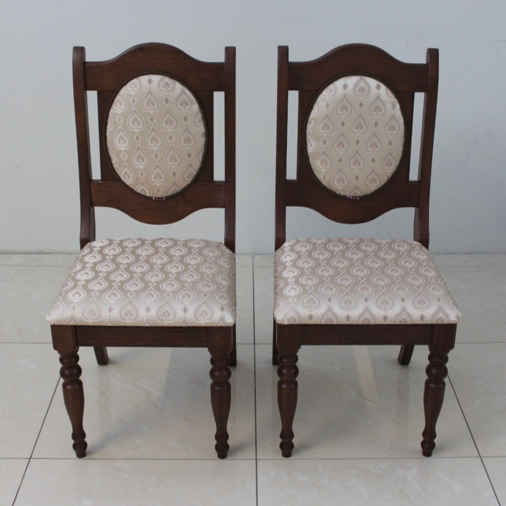 Комплект стульев / деревянный стул / классический / стулья для столовой / деревянный стул с мягкой спинкой