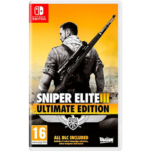 Картридж для Nintendo Switch Sniper Elite 3 Ultimate Edition РУС Новый