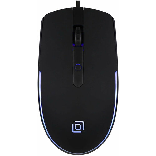 Мышь Оклик 100M черный оптическая 1600dpi USB для ноутбука 4but 237300₽