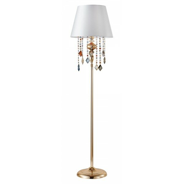 Торшер Crystal Lux MERCEDES PT1 GOLD/COLOR E27 1*60W Золото