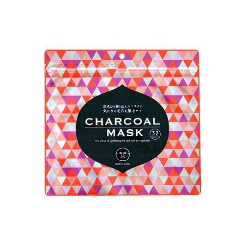 Маска SPC тканевая с древесным углём (противоотёчная и детоксикация) 32шт