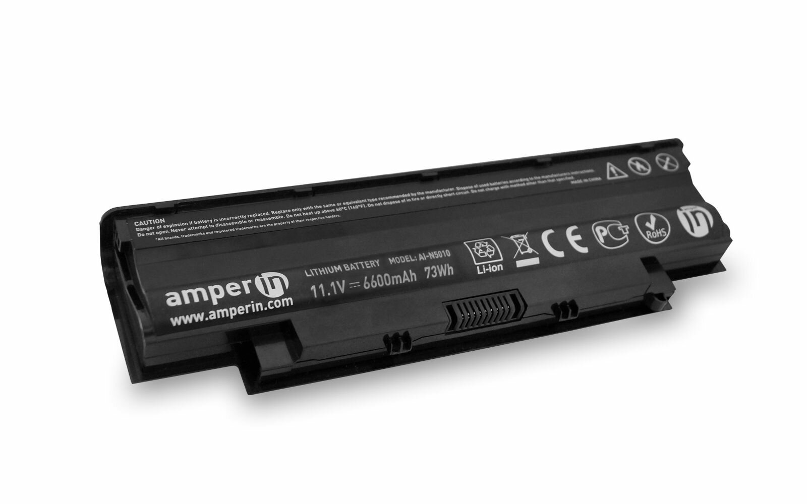 Аккумуляторная батарея усиленная Amperin для ноутбука Dell Inspiron N7010 (6600mAh)