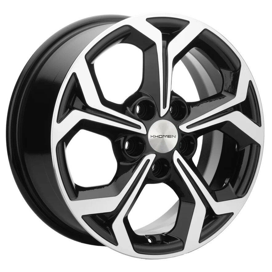 Диск Khomen KHW1606 ZV Focus 6.5*16 5*108 ET50 D63.35 BLACK-FP