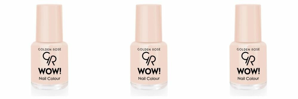 Golden Rose Лак для ногтей WOW! Nail Color, тон 110, 3 шт.