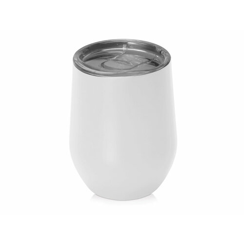 Термокружка вакуумная Sense, 370 мл, цвет белый. Подходит для декорирования, нанесения печать и логотипа.