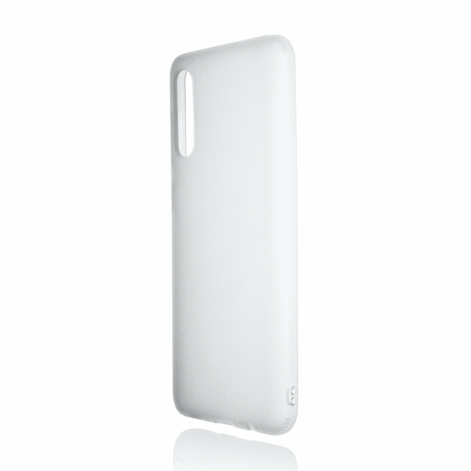 Силиконовый матовый полупрозрачный чехол для Samsung Galaxy A50/Galaxy A30s белый