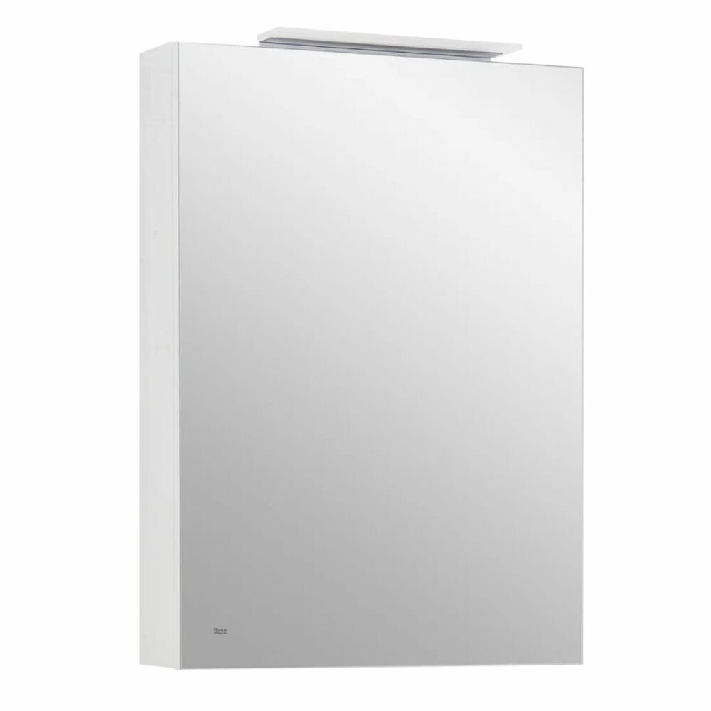 Зеркало-шкаф, петли справа, 500х700х137 мм, LED свет, белый глянец Roca Oleta A857644806