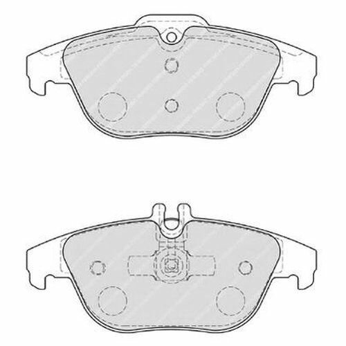 Комплект задних тормозных колодок MERCEDES-BENZ C (S204) (W204) (C204), E A (207) (C207), GLK (X204) Ferodo FDB1980 для Mercedes C-CLASS C204, S204, W204, E-CLASS A207, C207, GLK-CLASS X204