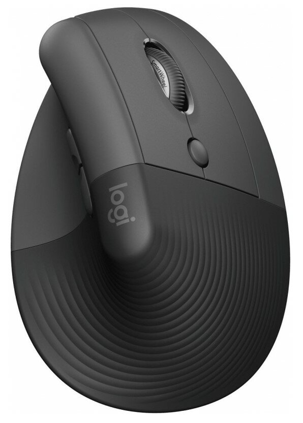 Беспроводная вертикальная мышь Logitech Lift, graphite
