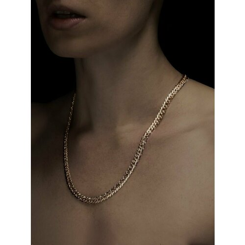 Цепь, длина 60 см, розовое золото